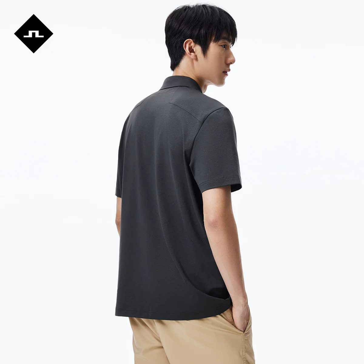 Summer light and thin elastic design polo, with short sleeve