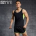 Thể thao phù hợp với nam giới chạy mùa hè thường thở vest quần short lỏng khô nhanh đào tạo buổi sáng buổi tối chạy quần áo phòng tập thể dục