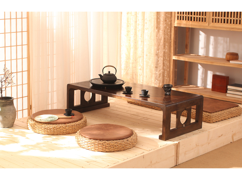 Mây dệt chiếu đệm kiểu Nhật Bản trên thảm trải sàn Futons ngồi đệm thiền thờ phượng Phật pad Zen - Ghế đệm / đệm Sofa giá đệm ghế sofa gỗ