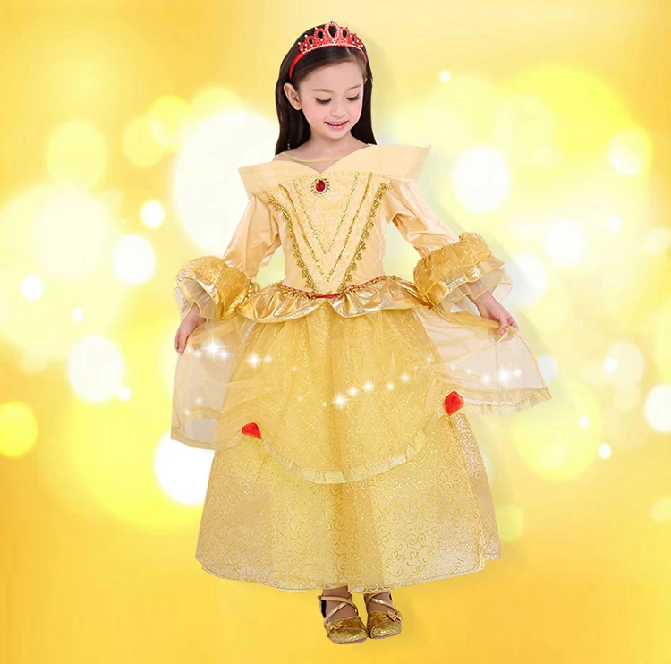 Yongli Christmas Children Quần áo Hoa Cô gái Váy cưới Cô gái Công chúa Chuông Hiển thị Sinh nhật Chuông Công chúa Váy váy đi tiệc trẻ em đẹp