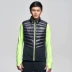 Jordan vest nam mùa đông nam mới xuống vest thể thao ấm áp cotton quần áo vest đen đơn giản