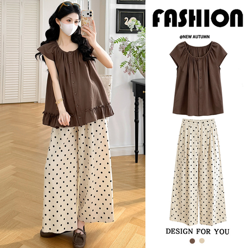 Maternity Summer Outfit Set 2026 New Fashion Trendy Mom Stylish Pregnancy Wear That Doesn'T Show Pregnancy, Stylish Tops and Shirts for Summer