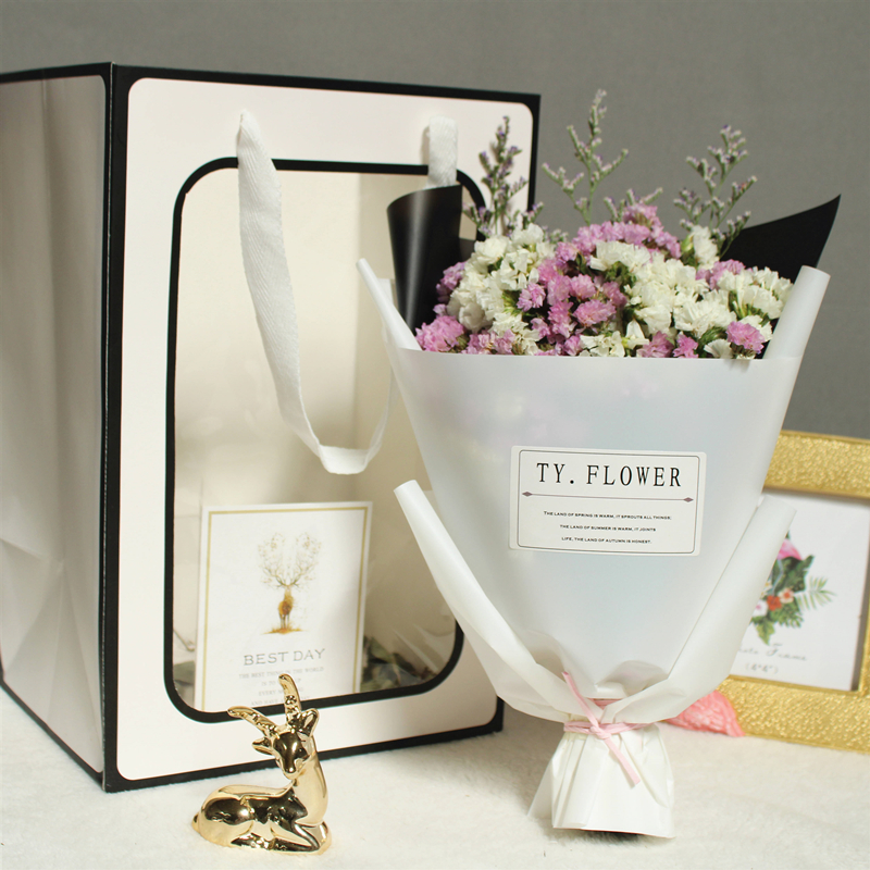 创意手提袋花束干花摆件ins风 热品库 性价比省钱购