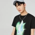 Áo thun nam tay ngắn của thương hiệu Peacebird hợp thời trang thương hiệu Hàn Quốc phiên bản Hàn Quốc của áo sơ mi mỏng đáy tròn cổ đen mùa hè # - Áo phông ngắn