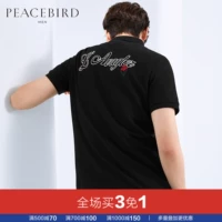 Hòa bình Bird Men Mùa hè Mới Nam Thời trang Áo thêu Polo Xu hướng kinh doanh đơn giản Áo sơ mi POLO BWDB82924 áo polo nam hàng hiệu