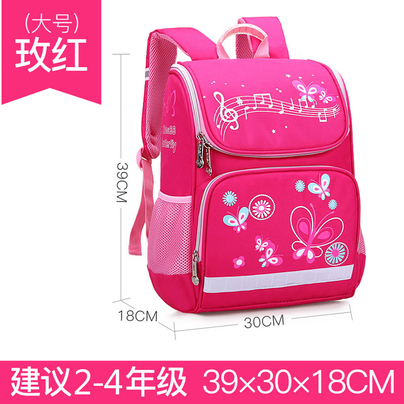 Girls School Bag 2020 phiên bản Chaohan mới của dung lượng lớn childrens học sinh tiểu học schoolbag cô gái 1-3-6 lớp 4 nhẹ.