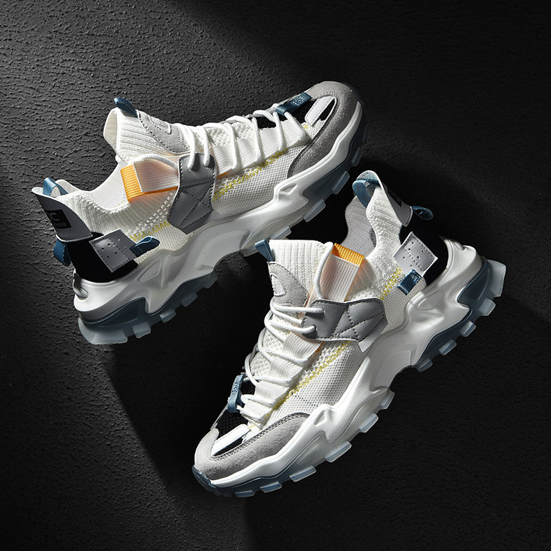 Hong Kong Old Dad Shoe Men's 2021 Summer New Breathable Men Casual Men's Shoes Tide Tennis Face Sports Shoes and Chains