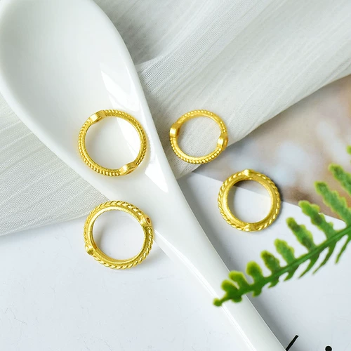 Золотое кольцо ручной работы, аксессуары из жемчуга, серебро 925 пробы, 24 карат