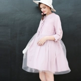 Платье для беременных, юбка для кормящих грудью, летняя одежда, оверсайз