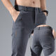 Men's Casual Pants Summer Elastic Straight Thin Men's Pants Korean Style Trendy Versatile Youth Business Loose Pants Men