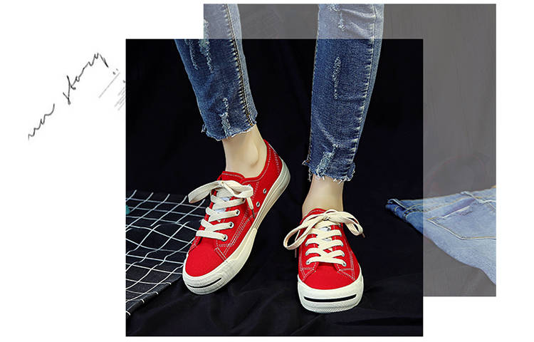 Giày vải đen nữ 2018 hè 2018 phiên bản mới của Hàn Quốc shop giày thể thao