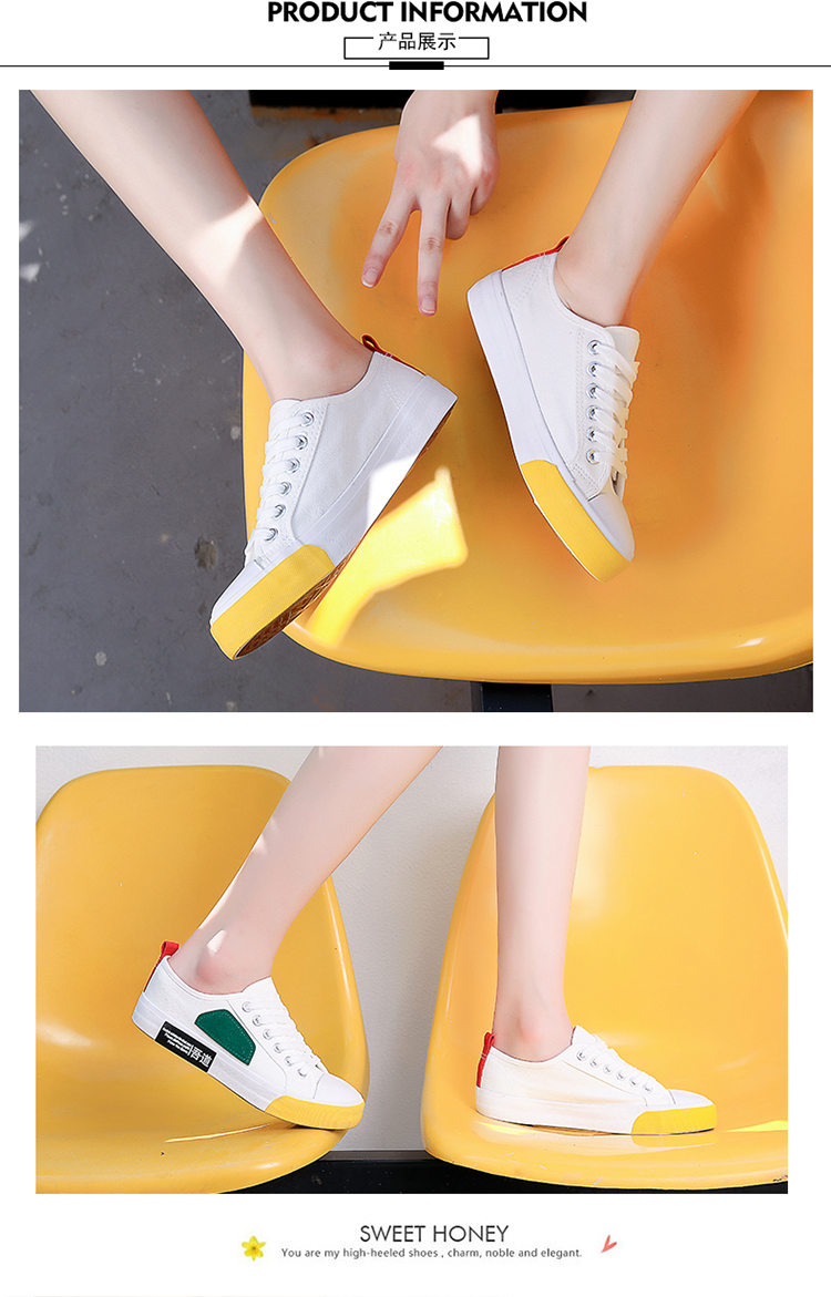 Giày vải mới 2018 nữ phiên bản Hàn Quốc của sinh viên hoang dã phong cách Harajuku ulzzang giải trí chic Han giày ván gió giầy lười nữ