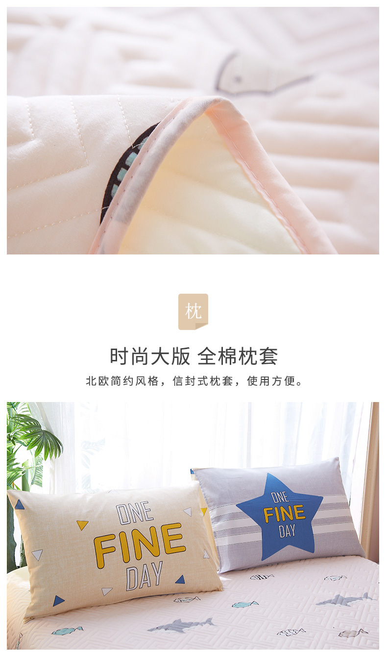 Khăn trải giường đơn mảnh Châu Âu bông quilted quilted quilted Hàn Quốc quilted bed bed trải giường ba bộ ga trải giường mùa hè