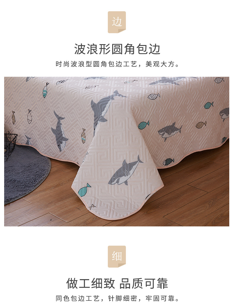 Khăn trải giường đơn mảnh Châu Âu bông quilted quilted quilted Hàn Quốc quilted bed bed trải giường ba bộ ga trải giường mùa hè