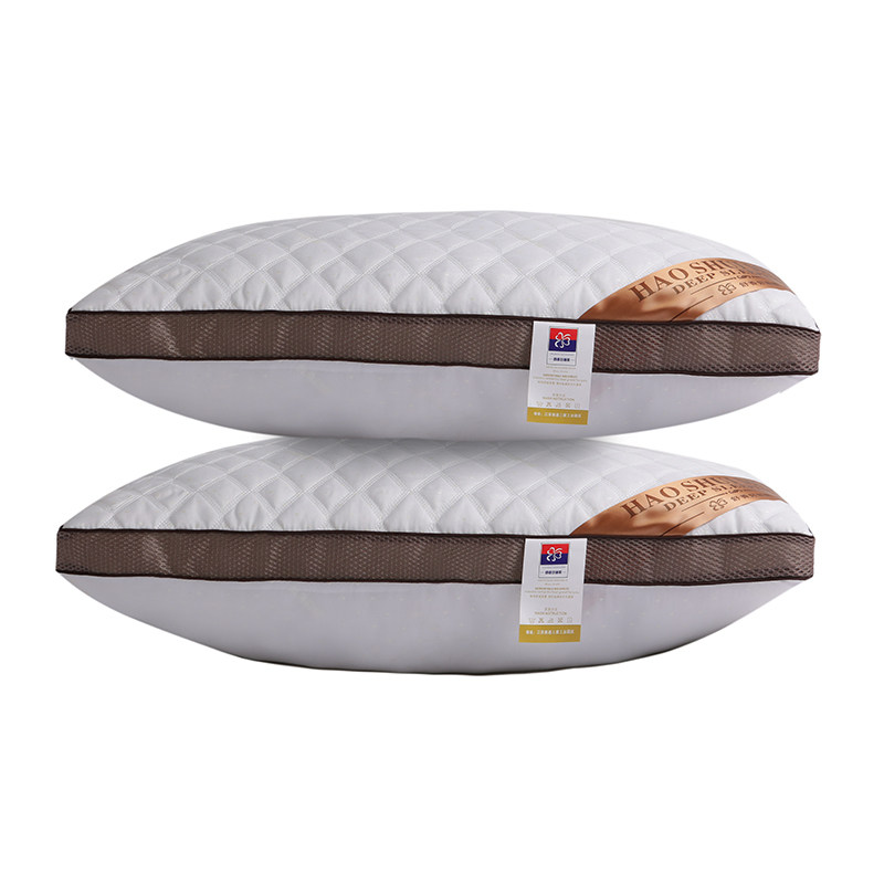 Pillow single double cervical spine pillow core pair of clothes for two adults Home Students Dormitory Soft Pillow Hearts Three-dimensional Hotel