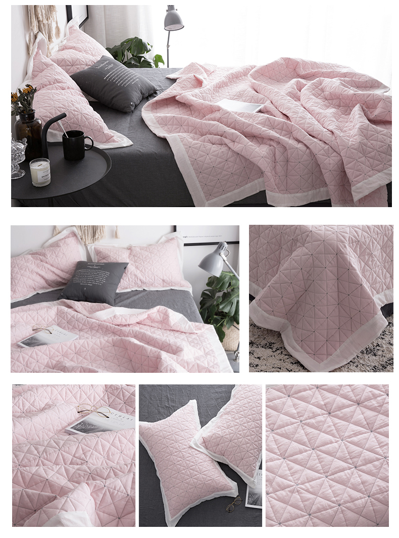 Hàn Quốc giường bao gồm ba mảnh bông gạc điều hòa không khí là mùa hè mát mẻ tấm chăn Hàn Quốc quilting bed cover