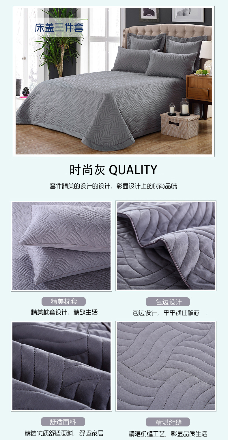 Khăn trải giường châu Âu một mảnh bông điều hòa không khí được chần bằng chăn bông ga giường cưới