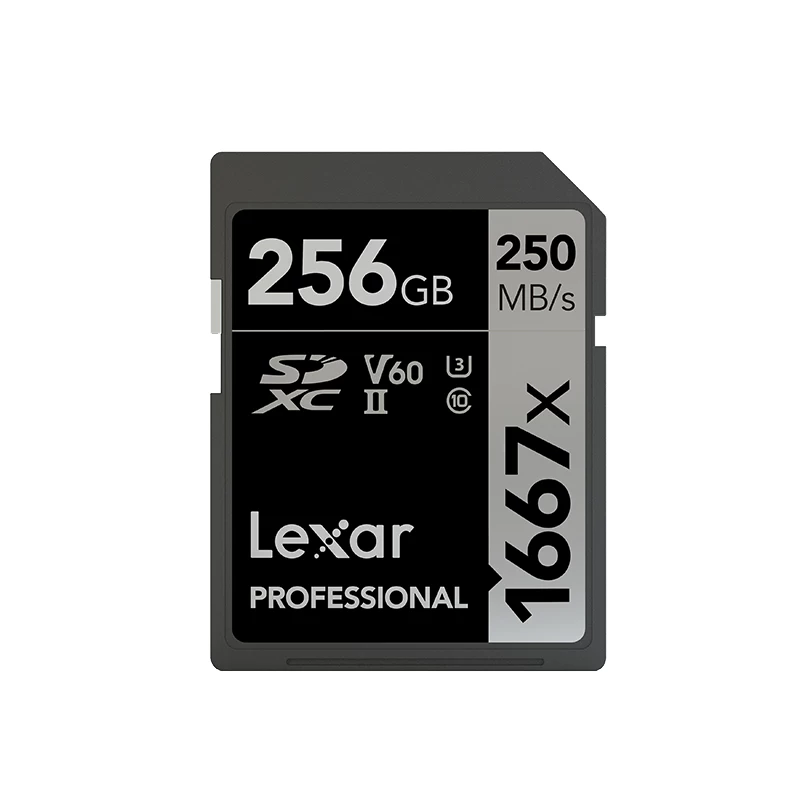 Карта памяти Lexar Lecsa SD 256ГБ 1667X UHS-II V60 высокая скорость microcontrol камера память SDXC