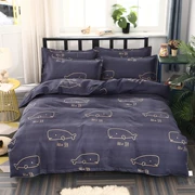 Chăn đơn mảnh mùa thu và mùa đông đôi 1,8m2 mét 180x220 200x230cm chà nhám dày đơn - Quilt Covers