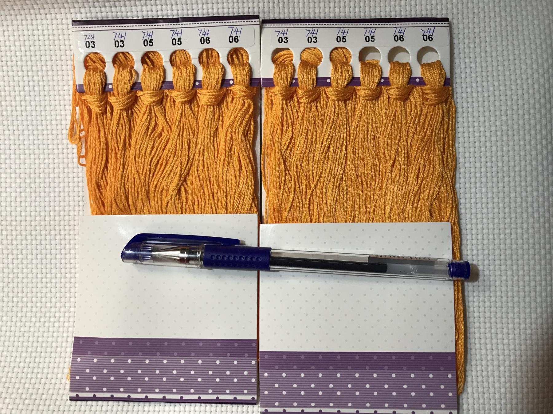 Pure cotton KS embroidery line Standard Line Number 741 12 branches (one 8 roots) Supplementary Wire Wiring KS Cross Stitch Embroidery