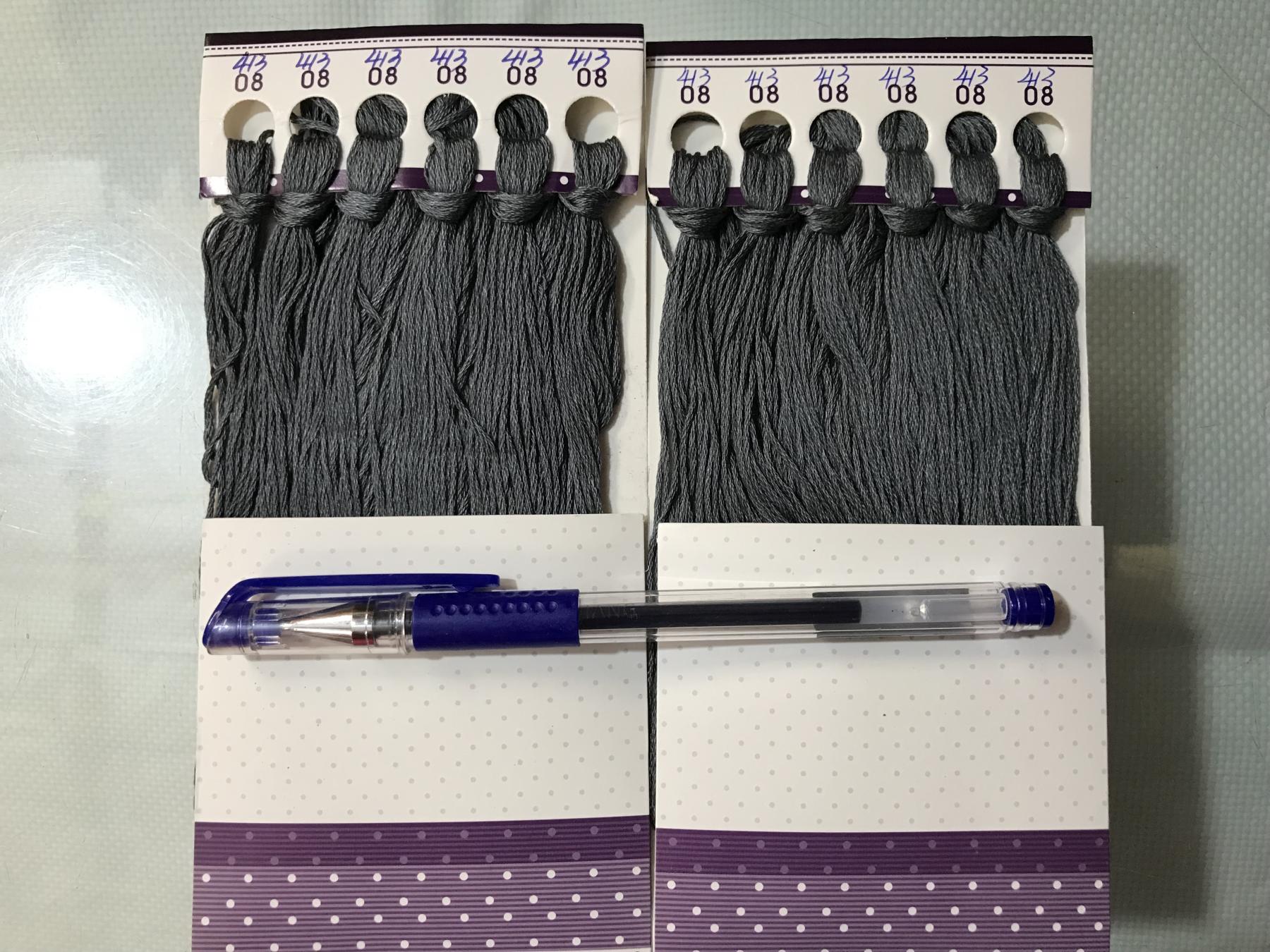 Pure cotton KS embroidery line Standard Line Number 413 12 branches (one 8 roots) Supplementary Wire Wiring KS Cross Stitch Embroidery