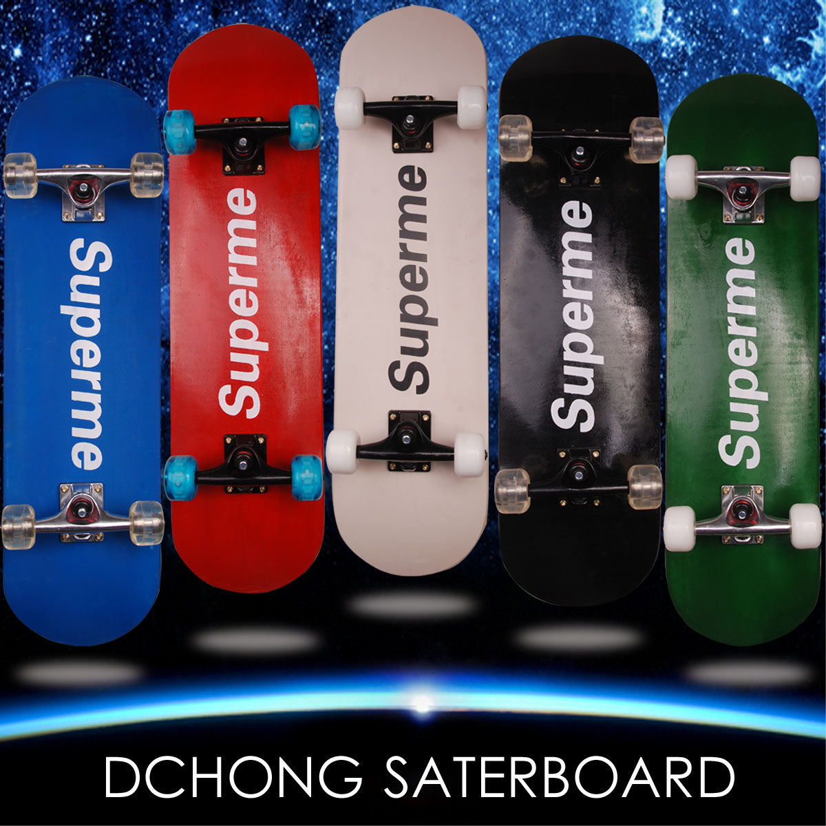 Color Sands Dash Skateboard Four Wheels Skateboard Pure Color Paint Skateboard Brushed Street Scooter professional board Maple Wood Process skateboard