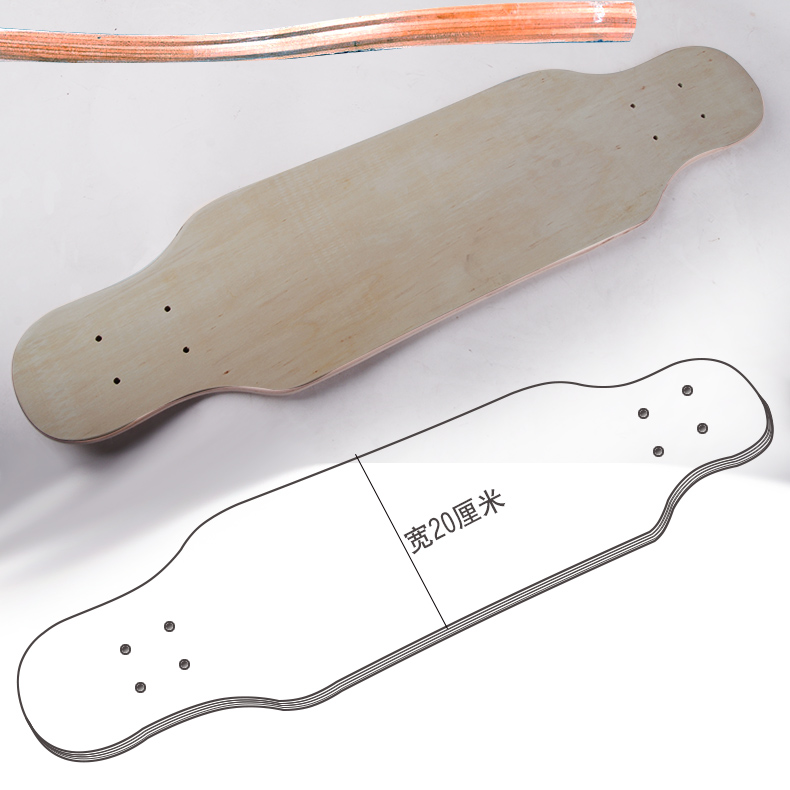80 bề mặt gạch (phụ kiện) ván trượt bề mặt ván dài mặt đường ván mặt xuống ván trần - Trượt băng / Trượt / Thể thao mạo hiểm giày trượt