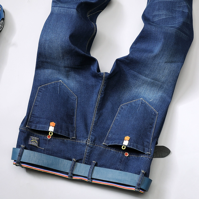 Mùa thu và quần jeans nam mùa đông co giãn Phiên bản Hàn Quốc của xu hướng quần dài trung niên giản dị quần áo nam