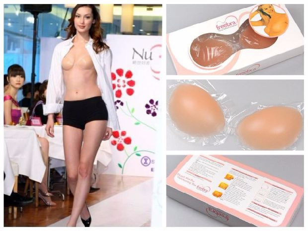 Silicone vô hình áo ngực thoáng khí kích thước lớn miếng dán ngực Đồ lót ngực chính hãng Không giới hạn cơ sở dày thu thập khóa trước áo ngực áo lót bà bầu