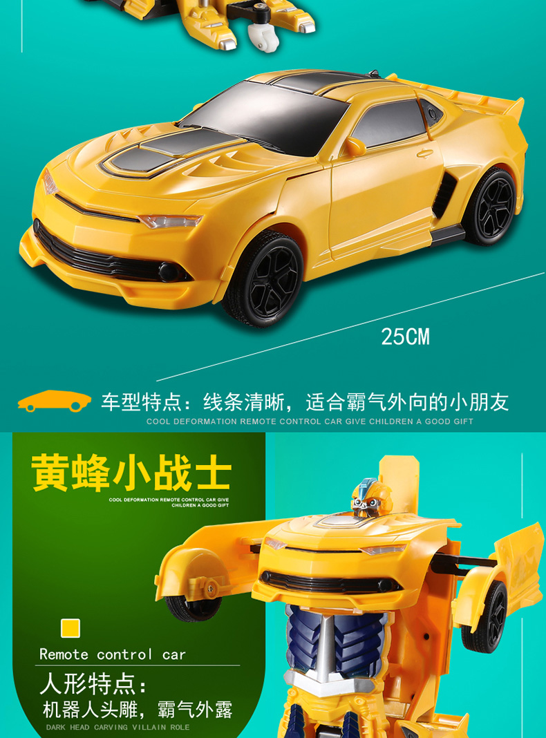 Xe địa hình biến dạng sạc xe King Kong robot lớn tiên phong xe thể thao cậu bé điều khiển từ xa xe mô hình đồ chơi đồ chơi cho bé trai