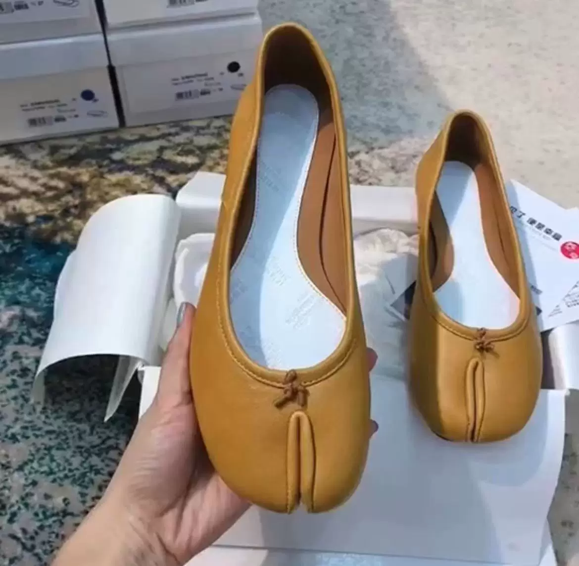 Домашние тапочки MAISON Margiela Magila MM6 Ballet Shoes TABI носки плоские женские одиночные обувь