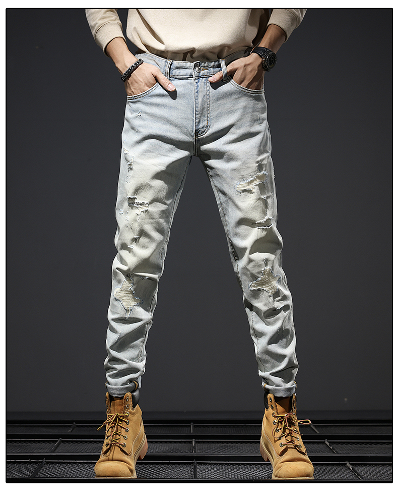 C3796 1520K QUẦN NAM AIMREAG DÁNG ÔM BODY GỢI CẢM SEXY MÙA HÈ PHỤC CỔ CỔ ĐIỂN THỜI TRANG NAM JEAN BÒ G04 SẢN PHẨM MỚI