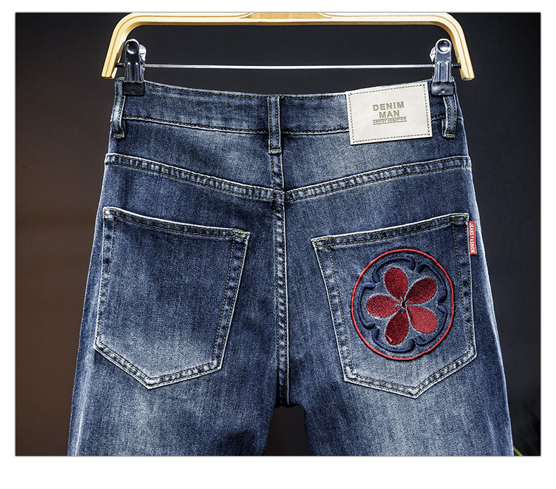 C3912 1520K QUẦN NAM AIMREAG DÁNG ÔM BODY GỢI CẢM SEXY THÊU HỌA TIẾT HOA THỜI TRANG NAM JEAN BÒ G04 SẢN PHẨM MỚI