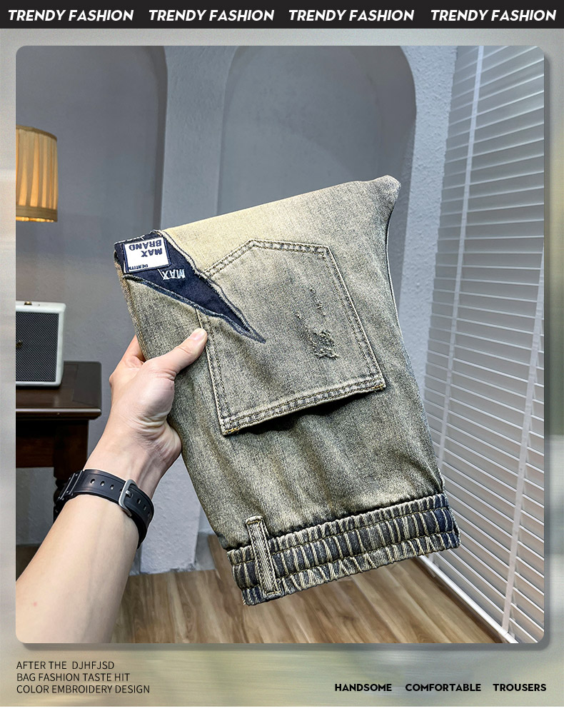 C3855 1120K QUẦN NAM AIMREAG MÙA HÈ PHỤC CỔ CỔ ĐIỂN THỜI TRANG NAM JEAN BÒ G04 SẢN PHẨM MỚI