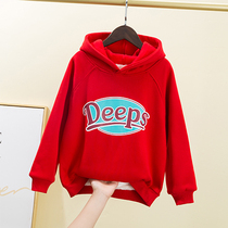 Childrens clothing Girls plus velvet clothing autumn winter clothing 2021 new Korean version Ocean Qi Children Thickened Little Girl Warm Jacket