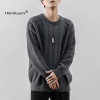 Зимний трикотажный трендовый однотонный свитер, куртка для отдыха для влюбленных, увеличенная толщина, в корейском стиле
