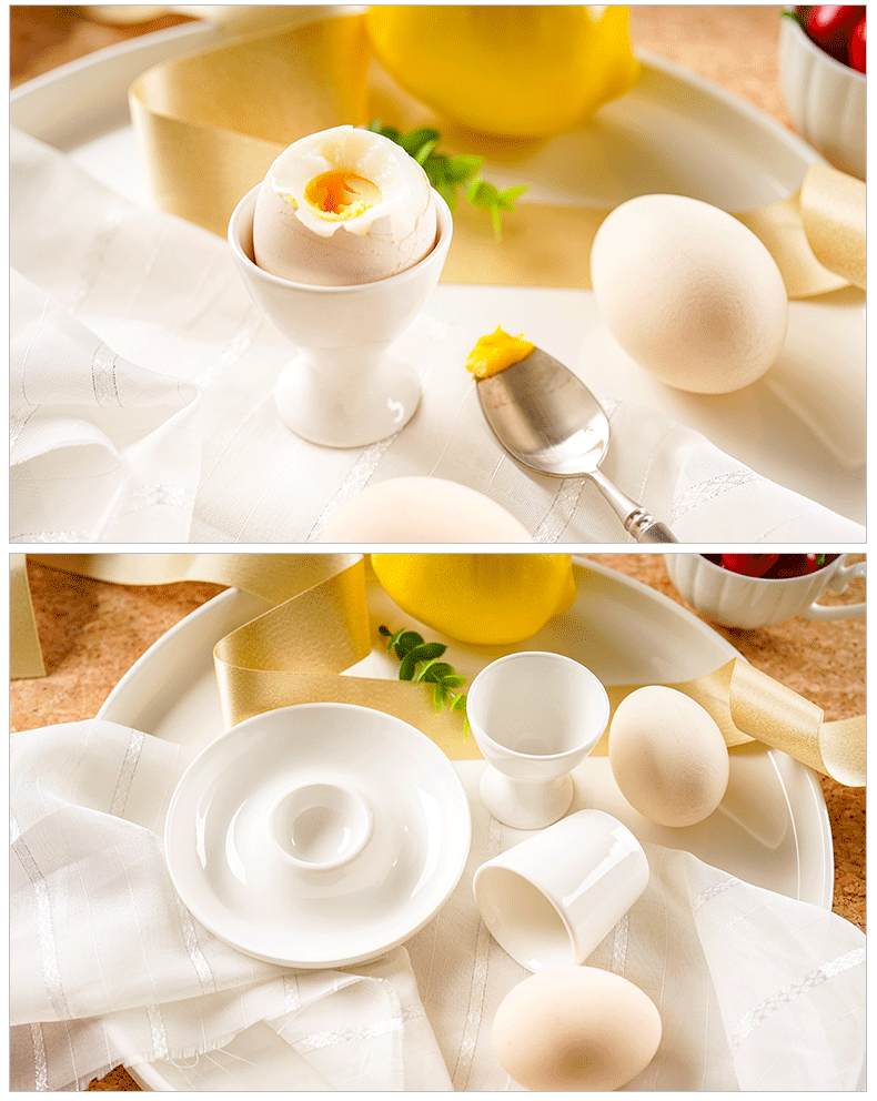 Ou strengthen porcelain egg ceramic egg holder frame creative egg cup practical egg egg egg cup table utensils