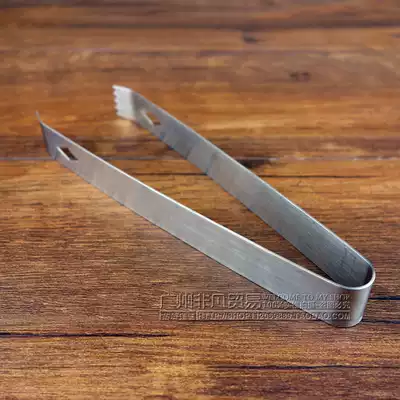Stainless steel ice clip ice bucket clip ice clip sugar clip small cube candy clip small sugar try clip fruit biscuit clip grill clip