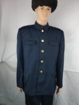 Stock 87 navy horse pants suit hidden cyan woolen old cadres suit Zhongshan dark blue suit