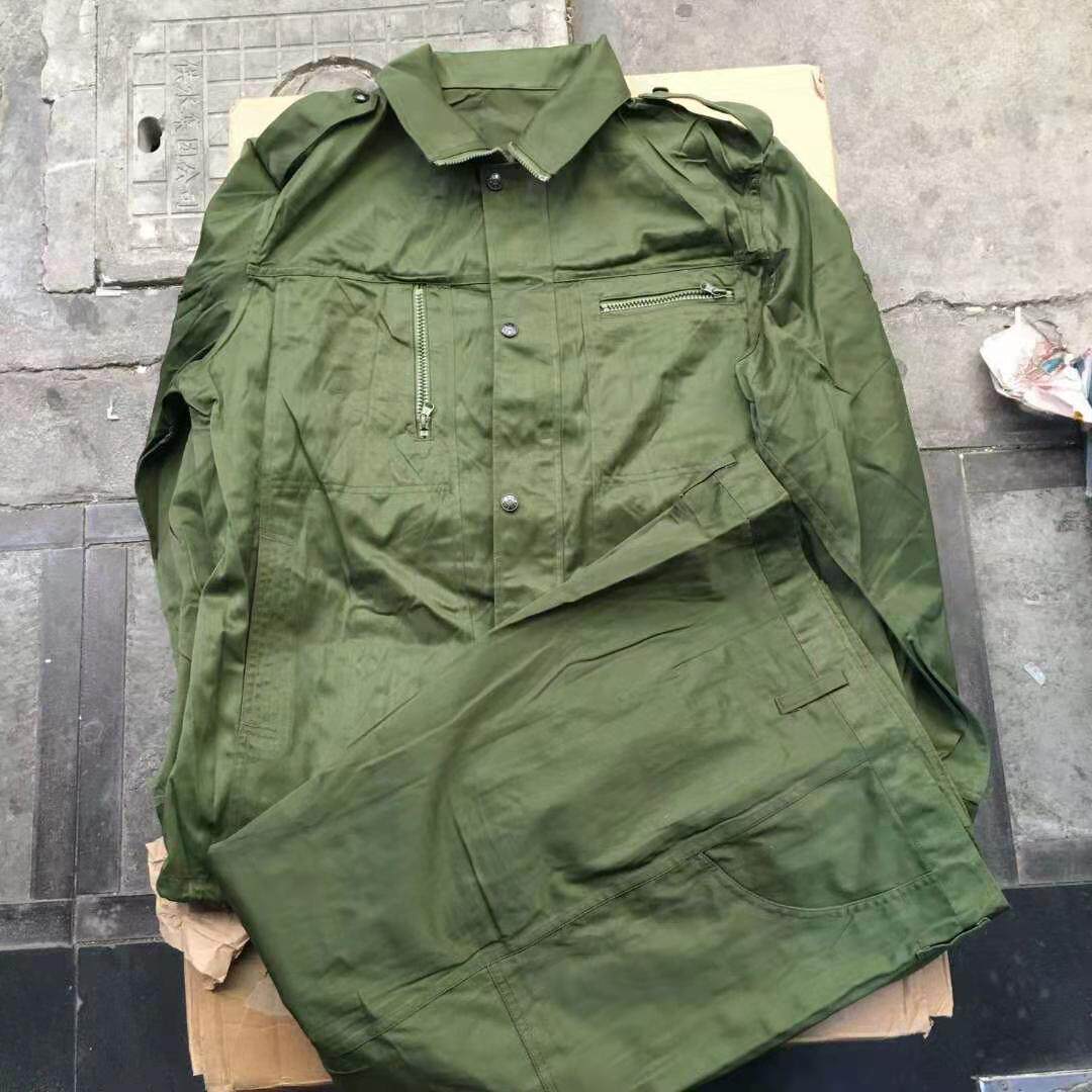 Inventory 87 winter combat training suit strong wear - resistant and loose working wear - wear - and - wear service service green winter combat training suit