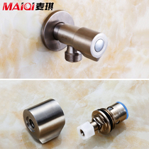 Maggie all copper cold and hot water thickened triangle valve 304 stainless steel triangle valve water stop valve lengthened triangle valve