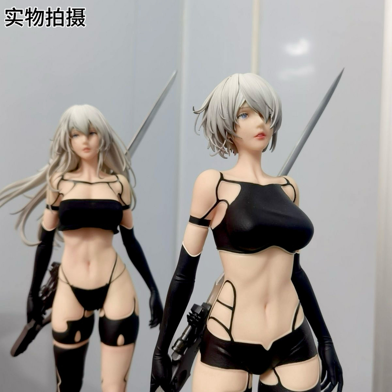 [S+ Top Version] Nier: Automata A2 Battle-Damaged Double-Swing Statue Anime Game Model Figure Anime