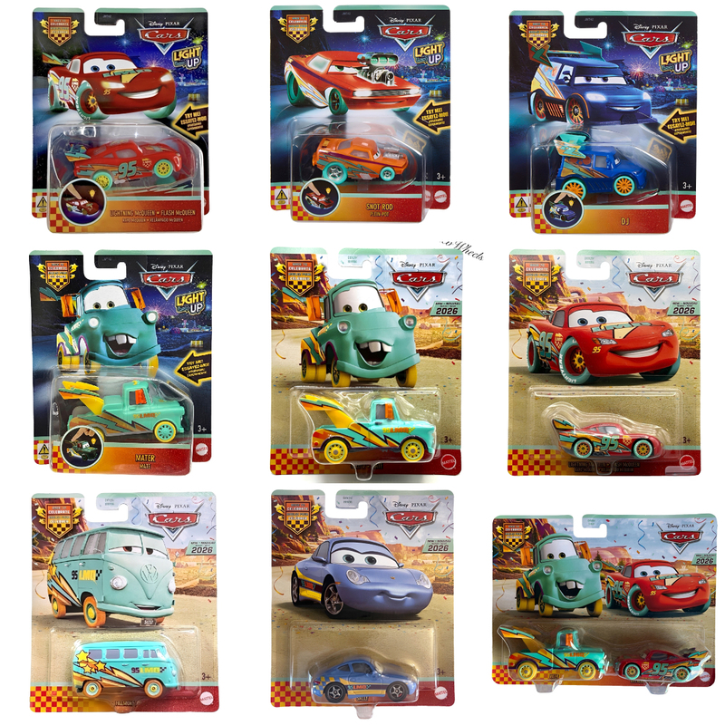 Cars Toy Car 20Th Anniversary Light-Up Model Lightning Mcqueen, Doc Mcstuffins, Sally Alloy Car Model Children's Gift Cars Toy Car 20Th Anniversary Light-Up Model Lightning Mcqueen, Doc Mcstuffins, Sally Alloy Car Model Children's Gift