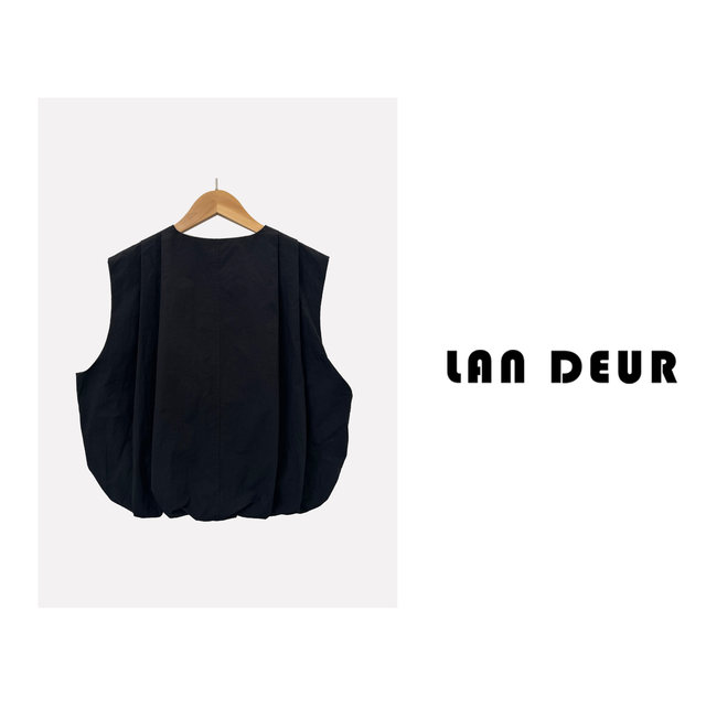 Li Jiujiu Vest Fashionable Casual Loose Women's Waistcoat Premium Texture Niche Versatile Tonal Short Style Slim Spring and Summer