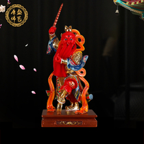 Wang Lingguan Statue Household worship resin decoration Demon God Vulcan Taoist Guardian King Evil King Tianjun Buddha Statue