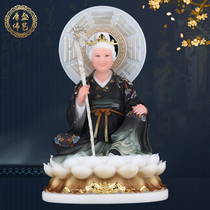 Black mother god statue white marble home meaning peace Chinese Zen desktop Buddha statue ornaments black Old Lady statue