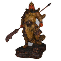 The camphor wood ancient color station Guan Gong statue Wu Caishen Guan Yu Guan Yukuan Erye the husband of the Guandi Shengjun Buddha