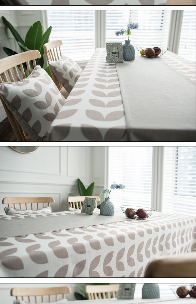 Jane khăn trải bàn châu Âu vải cotton và vải lanh nhỏ tươi hiện đại tối giản bàn vải hình chữ nhật hộ gia đình bàn cà phê bàn ​​cờ khăn trải bàn dưới kính bàn gỗ