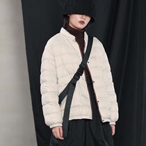 Zhenzhen original light down jacket female white duck down short model 2021 Winter New straight tube fashion light and thin warm
