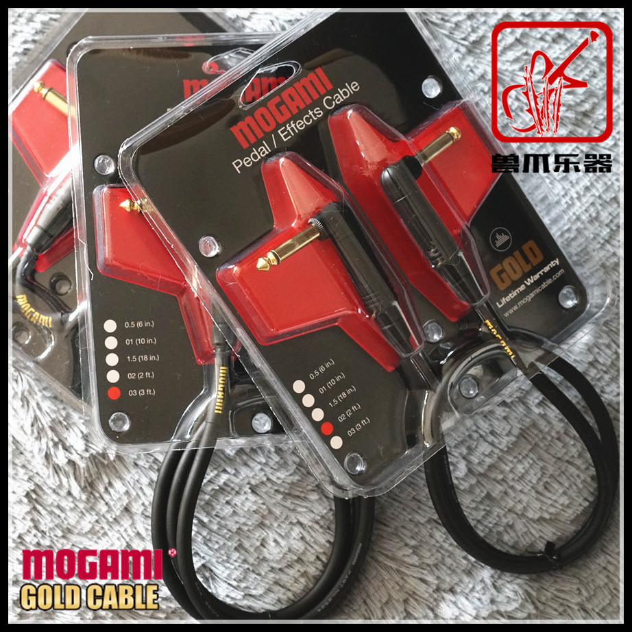 (Beast-claw Instruments) Mogami GOLD Series 2524 Guitar Bass Effectors connecting line Single block Short line